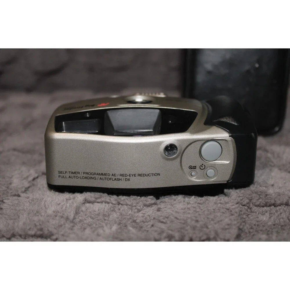 Minolta AF Big Finder Date 35 mm Point & Shoot Film Camera Untested As Is
